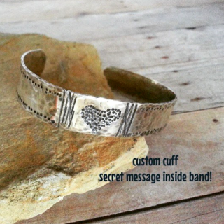Annie Sterling Heart Cuff