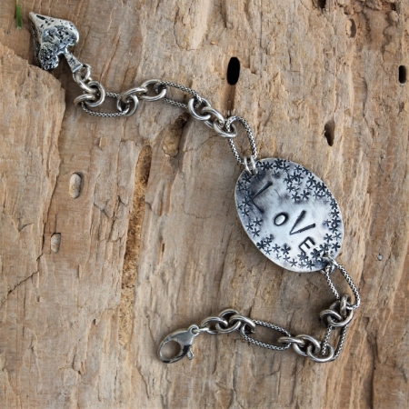 Sterling Oval Love Bracelet