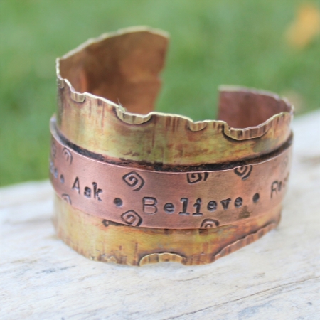 Desire Ask Believe Receive Cuff