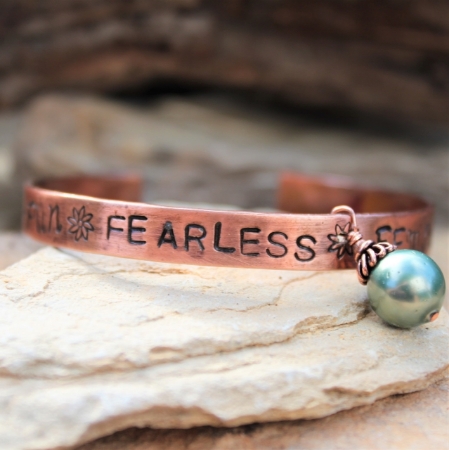 Fun Fearless Females Copper Cuff
