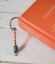Han forged copper blue, yellow red book mark in book
