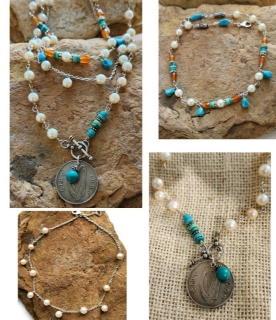 Handcrafted pearl necklaces for tiering or worn alone