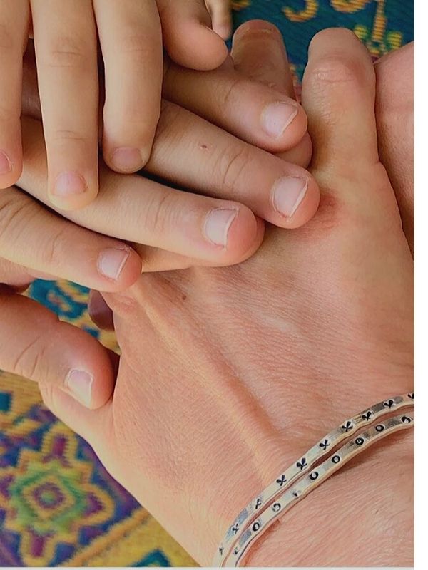 xox silver bracelets on hand