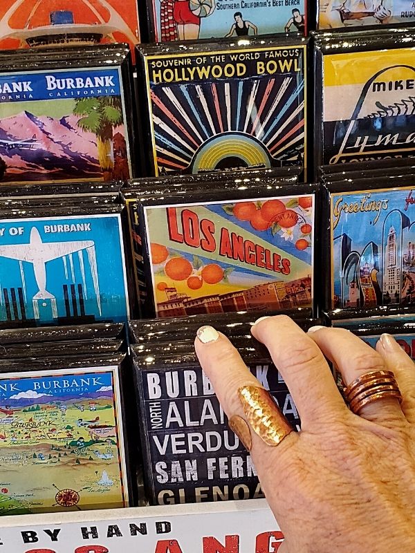 fun LA coasters and copper rings